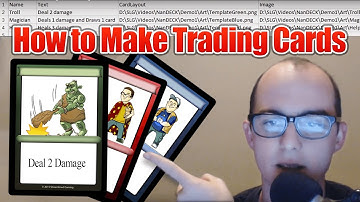 How to Make Trading Cards using NanDeck