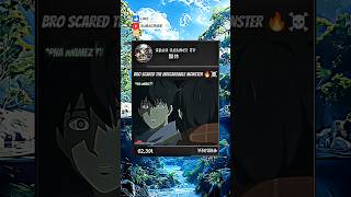 Bro Scared The Unscareable Monster 🔥☠️ #shorts #anime #viral