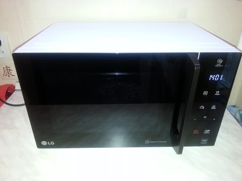 LG MS2595FISW обзор микроволновой печи.