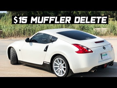 nissan-370z-muffler-delete-for-only-$15-exhaust-mod!