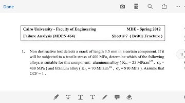 Failure Analysis - Fracture mechanics - part 2