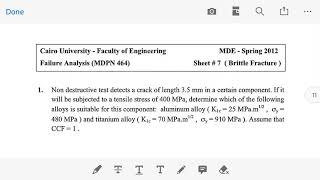 Failure Analysis - Fracture mechanics - part 2