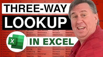Excel - Three-Way Lookup - Excel - Episode 1328