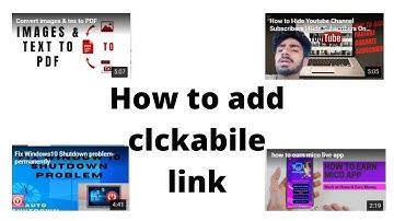 How to edit clickable link in youtube videos