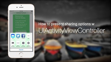 iOS Development Tutorial - UIControl Series How to Create UIActivityViewController
