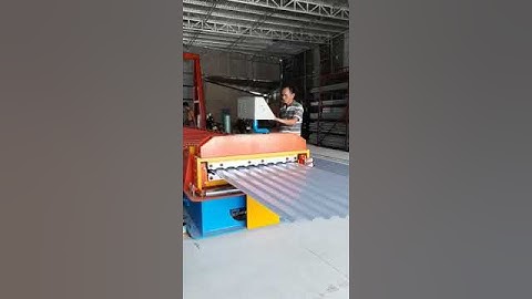 máy cán tôn 1 tầng 9 sóng có tích hợp dập vòm giao khách  Bình Dương