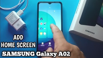 How to Add Home Screen in Samsung Galaxy A02