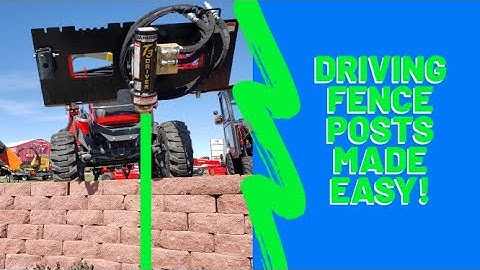 Easy Way to Build Fence! Introducing the Danuser T3 Post Driver for your Skid Steer or Tractor