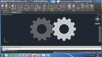 AutoCad Tutorial....How to Creating 3D Model Of Gear & Animation(Rotating).