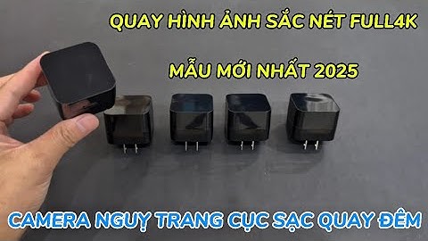 Camera nguỵ trang cục sạc quay đêm MẪU MỚI 2025 , camera mini cục sạc giá rẻ wifi full4k xem từ xa