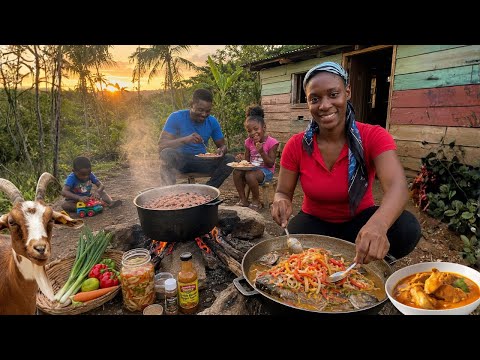I Fed My Entire Family With ONE Massive Wood Fire Feast! 🇯🇲🔥 Jamaican Country Cooking 🇯🇲