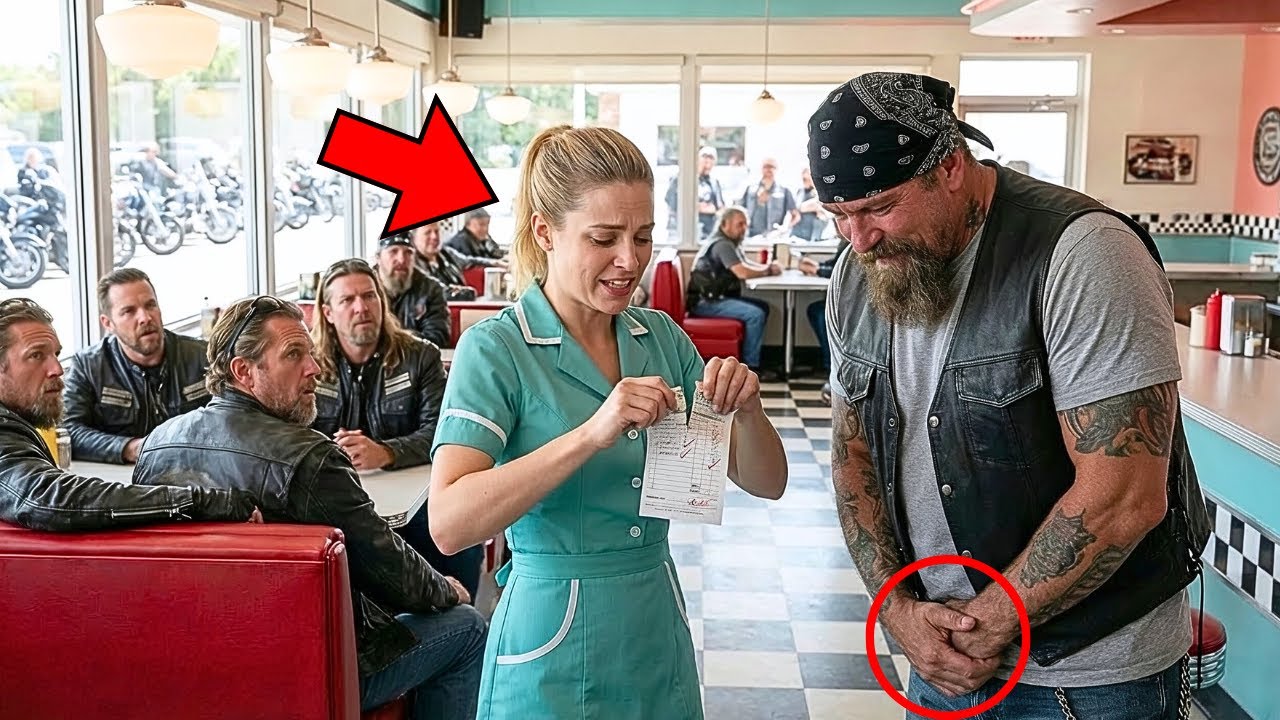 Poor Waitress Tore Up a $67 Check for 5 Broke Bikers — 53 Hours Later 450 Hell’s Angels Arrived