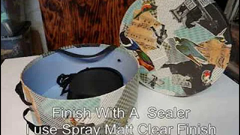 Decoupage Hat Box