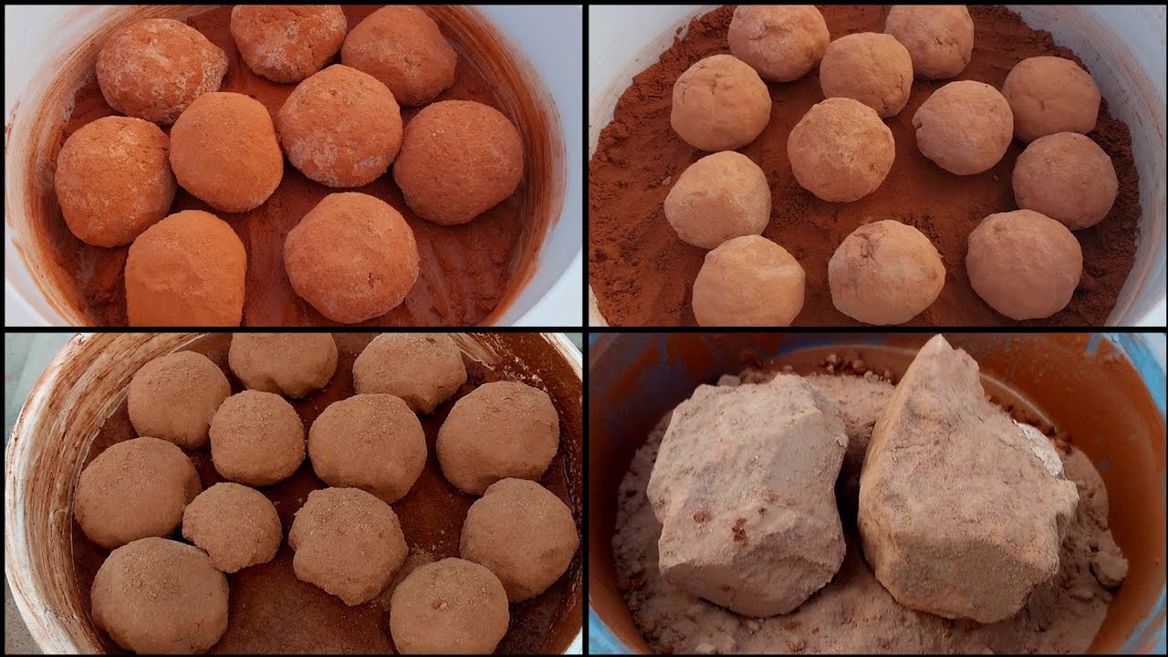 ASMR:Masterpiece dry crumbling on the paste mashup of red dirt&red sand