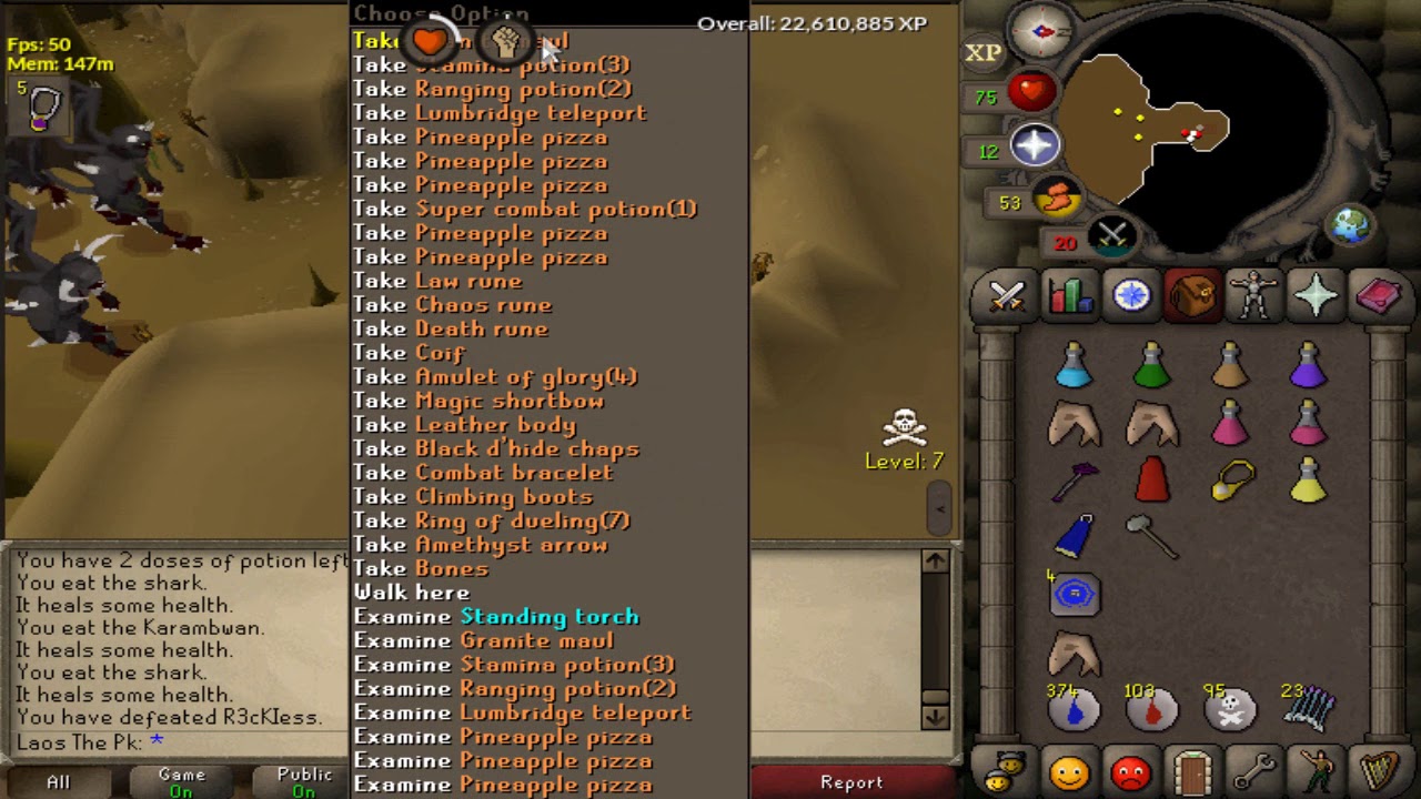 Laos The Pk - Pk Video 4 - Old School Runescape - Pure Hybriding