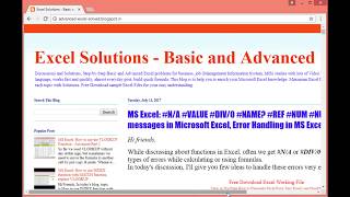 Fix Rectify VLOOKUP Errors Step by Step #N/A #DIV/0 #VALUE #REF #NAME #NUM #NULL Trick