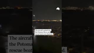 Impact moment: American Airlines flight collides with helicopter