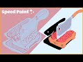 Speed painting   anime sticker design    procreate and  clip studio paint