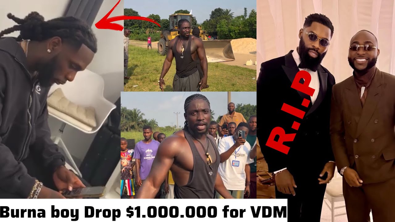 Burna boy Drop $1.000.000 for Verydarkman to Renovate School in PH & Davido Mourn his Late Friend 
