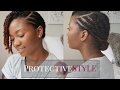 Easy Flat Twist Protective Style || Natural Hair