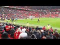 Bruno Fernandes getting an ovation from the United fans | Premier League | 23.02.20
