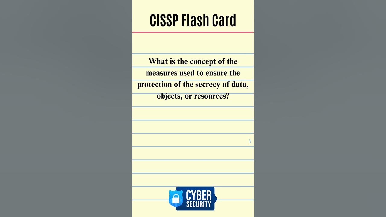 Master CISSP Exam Easily Essential Flash Card Secret! YouTube
