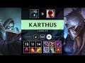 Karthus Jungle vs Lee Sin - KR Challenger Patch 25.18