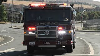 Contra Costa County Fire Protection Dist. Engine 86 Responding