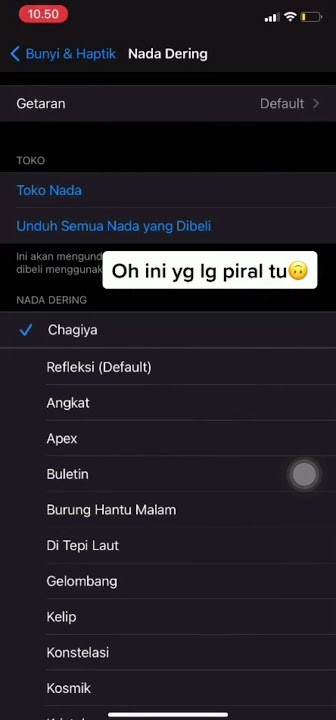 Nada Dering viral tik tok