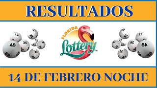 Lotería Florida Noche Resultados de hoy 14 de Febrero del 2021