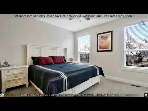 2515 N Quartz St, Andover, KS home video tour