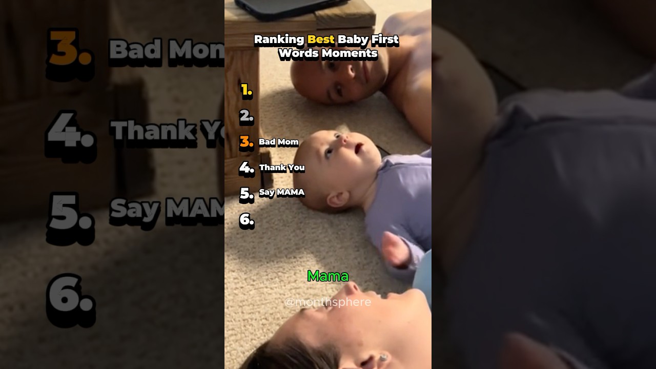 Рейтинг лучших моментов первых слов ребенка #shorts