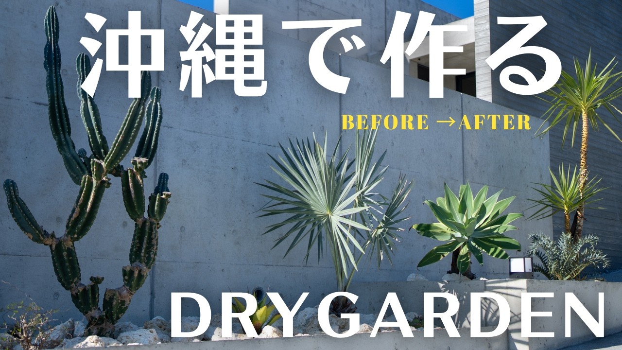沖縄で作るドライガーデン。【BEFORE→AFTER】