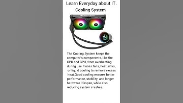 Computer Cooling System Explained for Beginners ❄️💻 #shorts