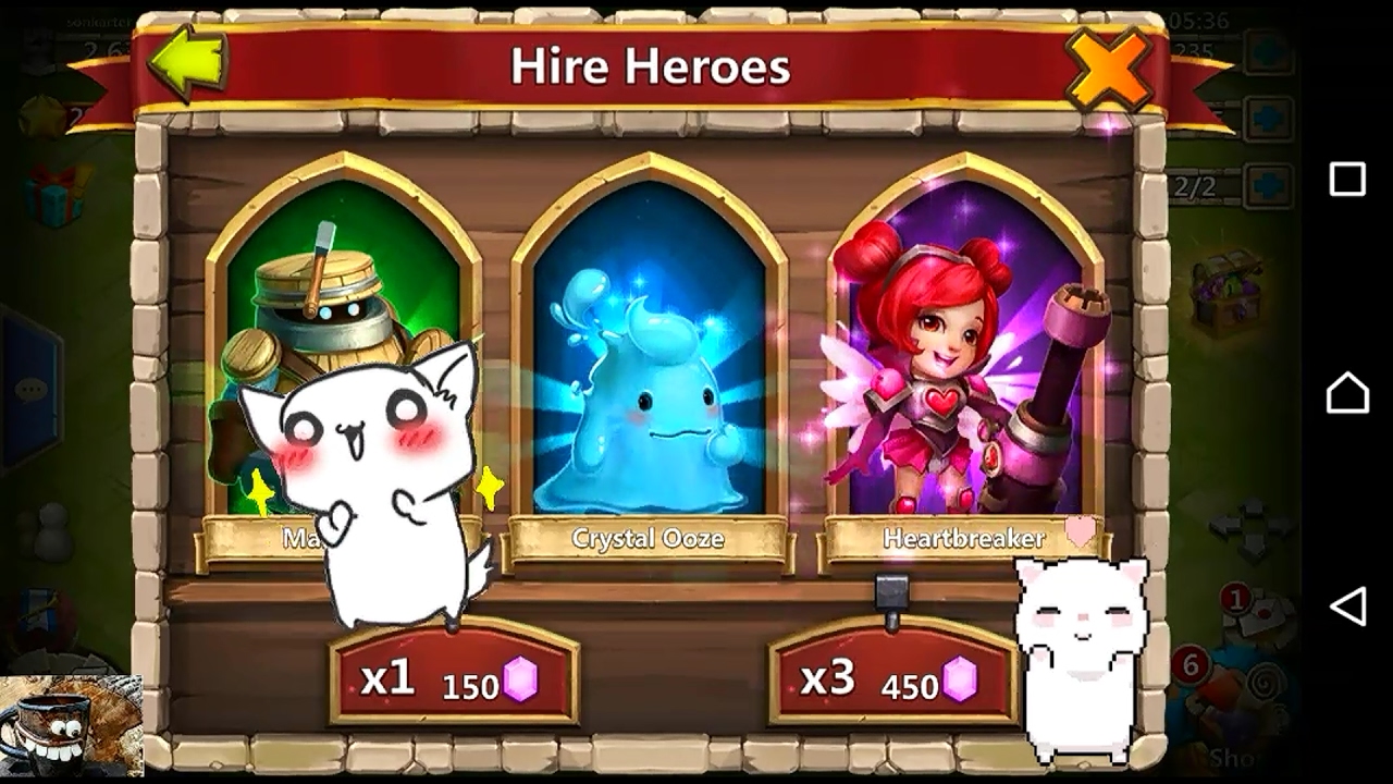Castle Clash: 450 gems and roll Heartbreaker! And I show her the skill