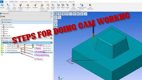 Steps for doing Cam Worknc#worknc #programming #cadcam #engineer #cnc