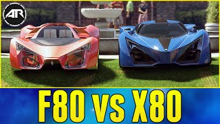 Let's go head to with one of gta 5's most expensive cars, the grotti
x80 and compare it ferrari f80. both cars are prototypes very fast,
th...