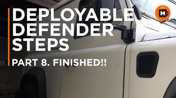 Land Rover Defender TD5 Deployable side steps Part 8. Finished!!