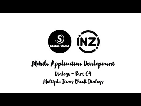 Creating Dialogs Part 04 | Multiple Items Check Dialogs | Android | Java | Inzi Programmer