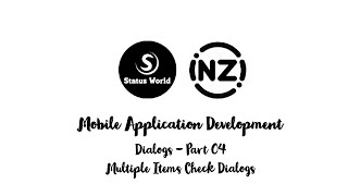 Creating Dialogs Part 04 | Multiple Items Check Dialogs | Android | Java | Inzi Programmer