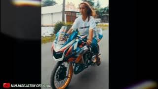 CEWEK CANTIK NAIK NINJA RR MODIFIKASI 😍‼️⁉️ #bukanmaen