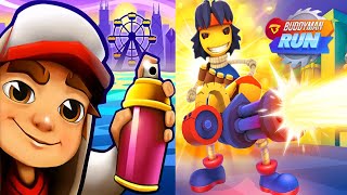 Subway Surfers VS Buddyman Run Android iPad iOS Gameplay HD screenshot 5