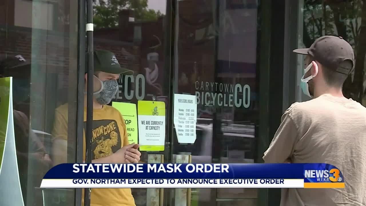 Possible statewide mask order in Virginia