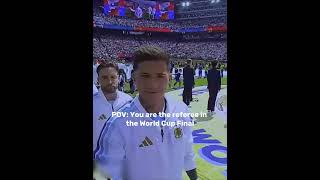 POV: You are the referee in the World Cup Final 🔥Subscribe for more!🔥  #messi #football #soccer