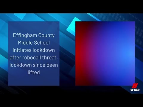 Effingham County Middle School initiates lockdown after robocall threat, lockdown since been lift...
