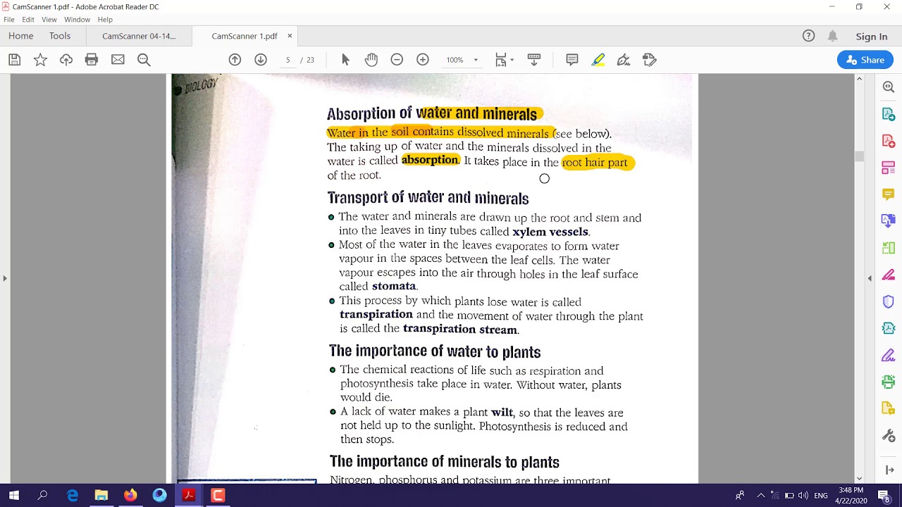 Lesson 1 revision guide, science grade 9