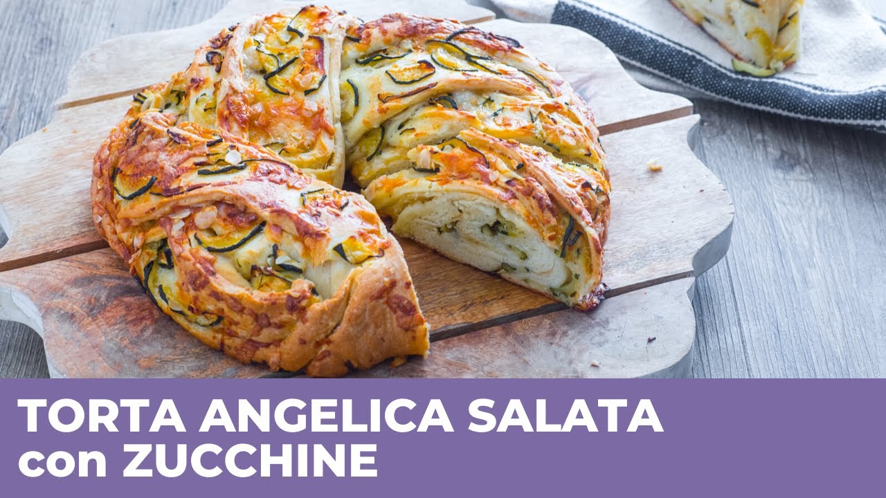 TORTA ANGELICA SALATA CON ZUCCHINE - Facile e sofficissima!