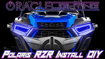 Polaris RZR ORACLE Dynamic RGBW Headlight Halo Kit Installation DIY