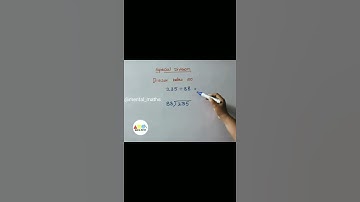 Special Division - Divisor below 100 || Mental Maths