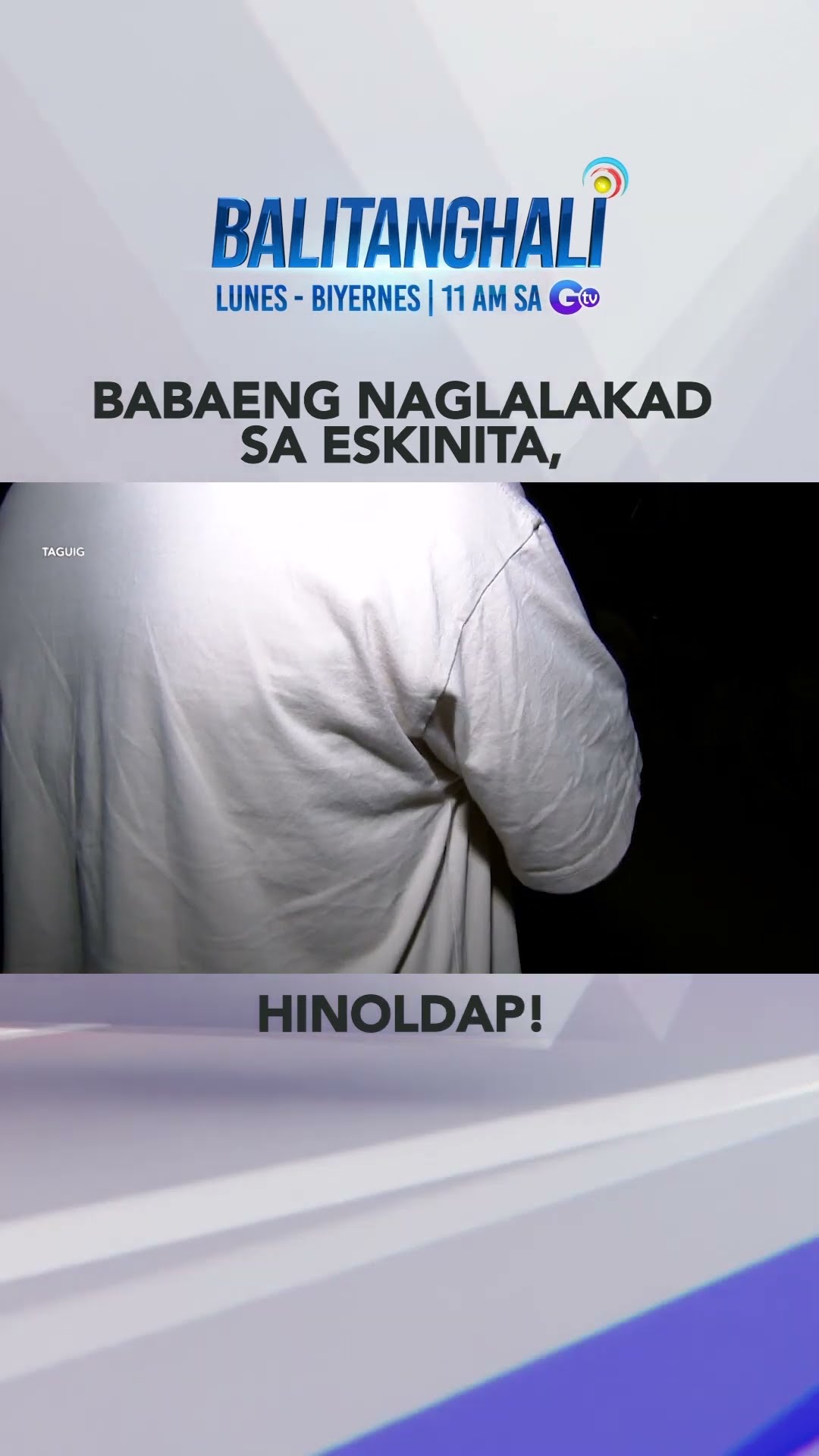 Babaeng naglalakad sa isang eskinita sa Taguig, naholdap #shorts | Balitanghali